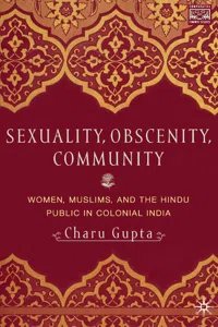 Sexuality, Obscenity and Community_cover
