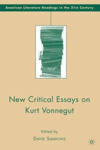 New Critical Essays on Kurt Vonnegut_cover