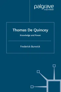 Thomas de Quincey_cover