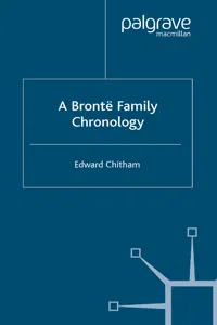 A Bronte Family Chronology_cover