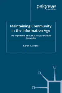 Maintaining Community in the Information Age_cover
