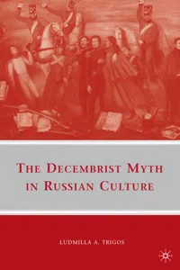 The Decembrist Myth in Russian Culture_cover