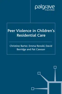 Peer Violence in Children's Residential Care_cover