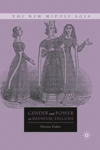 Gender and Power in Medieval Exegesis_cover