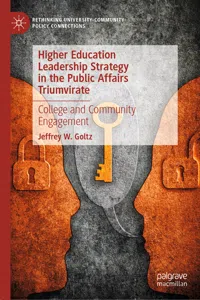 Higher Education Leadership Strategy in the Public Affairs Triumvirate_cover