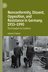 Nonconformity, Dissent, Opposition, and Resistance in Germany, 1933-1990_cover