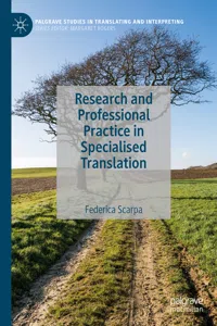 Research and Professional Practice in Specialised Translation_cover