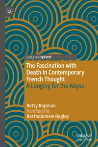 The Fascination with Death in Contemporary French Thought_cover