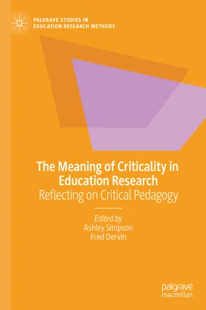 The Meaning of Criticality in Education Research