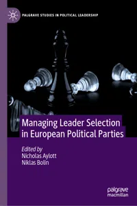 Managing Leader Selection in European Political Parties_cover