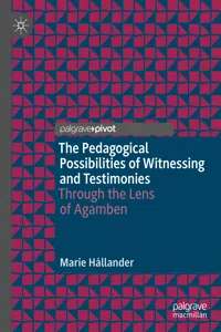 The Pedagogical Possibilities of Witnessing and Testimonies_cover