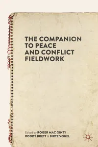 The Companion to Peace and Conflict Fieldwork_cover