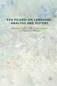 Eva Picardi on Language, Analysis and History_cover