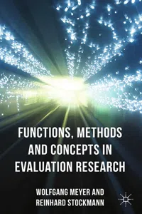 Functions, Methods and Concepts in Evaluation Research_cover