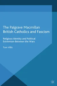 British Catholics and Fascism_cover