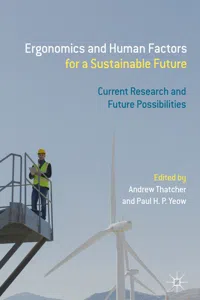 Ergonomics and Human Factors for a Sustainable Future_cover