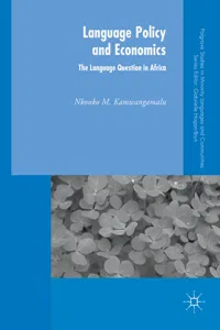 Language Policy and Economics: The Language Question in Africa_cover