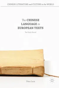 The Chinese Language in European Texts_cover