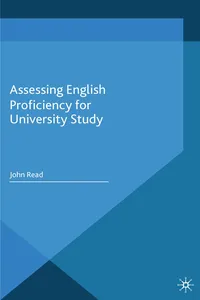 Assessing English Proficiency for University Study_cover