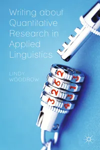 Writing about Quantitative Research in Applied Linguistics_cover