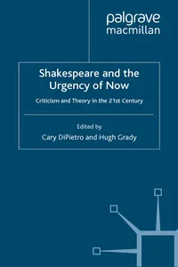 Shakespeare and the Urgency of Now_cover