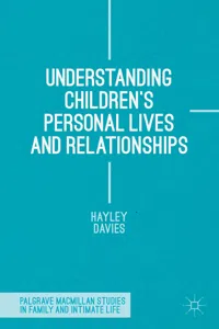 Understanding Children's Personal Lives and Relationships_cover