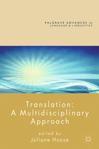 Translation: A Multidisciplinary Approach_cover