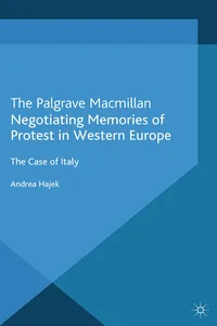 Negotiating Memories of Protest in Western Europe_cover