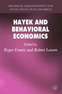 Hayek and Behavioral Economics_cover