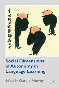 Social Dimensions of Autonomy in Language Learning_cover