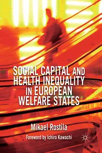 Social Capital and Health Inequality in European Welfare States_cover