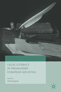 Legal Literacy in Premodern European Societies_cover