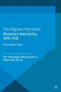 Missionary Masculinity, 1870-1930_cover