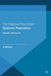 Epistemic Paternalism_cover