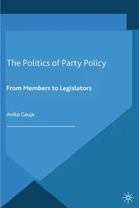 The Politics of Party Policy_cover