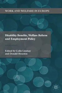 Disability Benefits, Welfare Reform and Employment Policy_cover