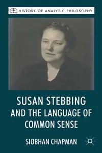 Susan Stebbing and the Language of Common Sense_cover