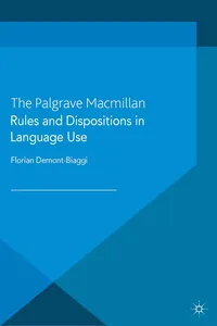 Rules and Dispositions in Language Use_cover