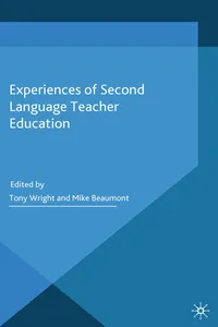 Experiences of Second Language Teacher Education_cover