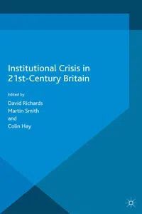 Institutional Crisis in 21st Century Britain_cover