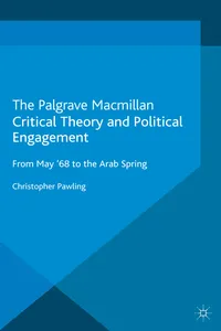 Critical Theory and Political Engagement_cover