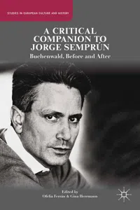 A Critical Companion to Jorge Semprún_cover