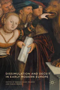 Dissimulation and Deceit in Early Modern Europe_cover