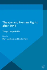 Theatre and Human Rights after 1945_cover