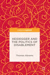 Heidegger and the Politics of Disablement_cover