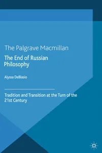 The End of Russian Philosophy_cover