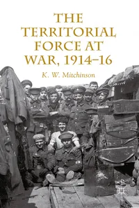 The Territorial Force at War, 1914-16_cover