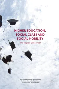 Higher Education, Social Class and Social Mobility_cover