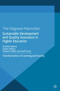 Sustainable Development and Quality Assurance in Higher Education_cover