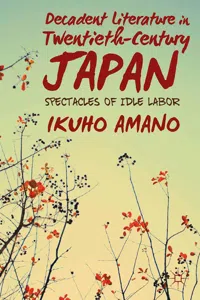 Decadent Literature in Twentieth-Century Japan_cover